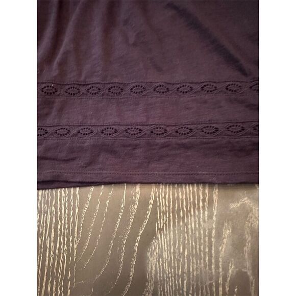 J Jill Women's M Cotton Blend Black Short Sleeve Peasant Dress Short Length - Picture 7 of 12